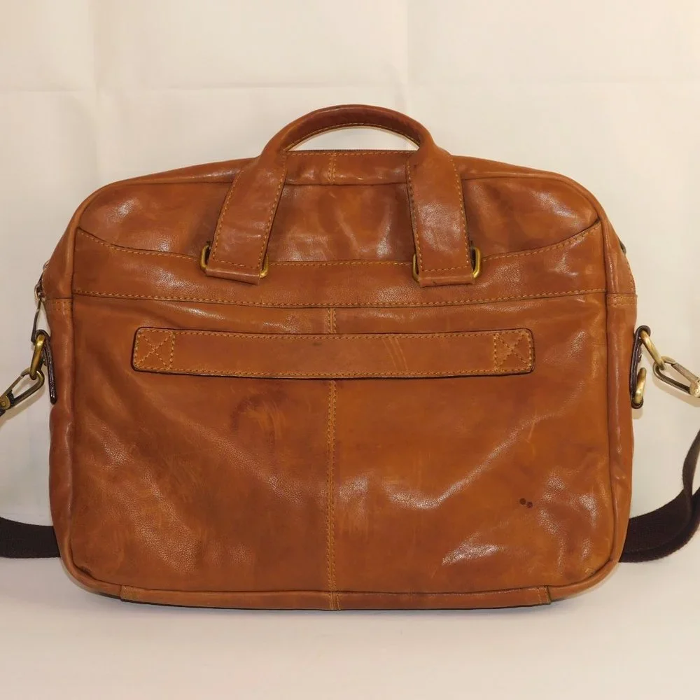 Kenneth Cole Leather Laptop Computer Business Briefcase Bag